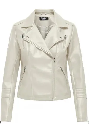 ONLY Onlgemma Faux Leather Bike Silver Lining 34