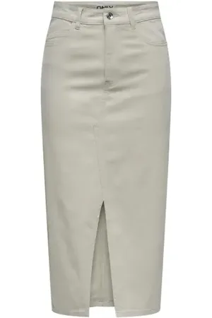 ONLY Onllola Hw Long Slit Skirt Silver Lining XS