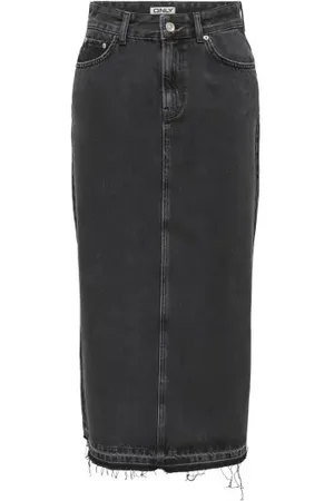 ONLY Onlnelia Mw Maxi Skirt Washed Black XS