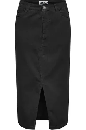 ONLY Onlmoxie Hw Long Slit Cord Skirt Black S