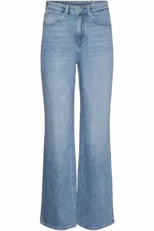 VERO MODA Vmtessa Hr Wide Jeans Ra3013 Med Blue L32 25