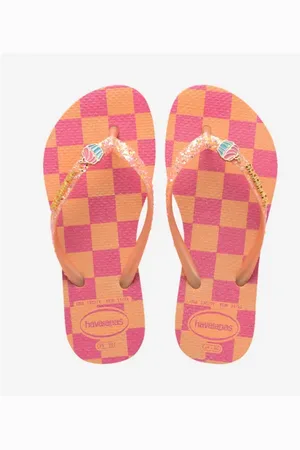 Havaianas Meisjes Teenslipper Hav.Kids Slim Glitter Trendy Peach 35/36
