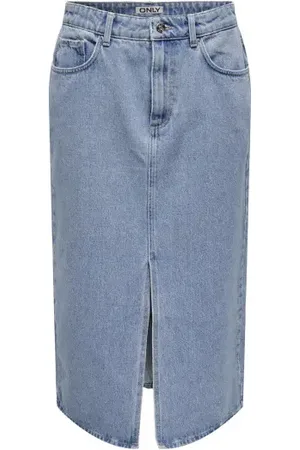 ONLY Onlbianca Midi Skirt Light Blue Denim XS