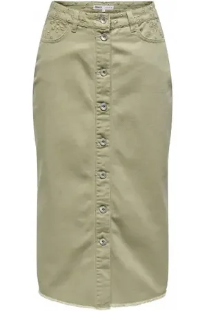 ONLY Onlelsa Midi Crochet Skirt Elm S
