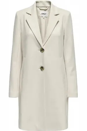 ONLY Onldiane Faux Suede Life Coat Pumice Stone S