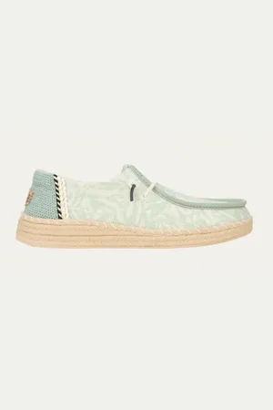 Hey dude Dames Sneaker Wendy Espadrille Retro Palm Green 37