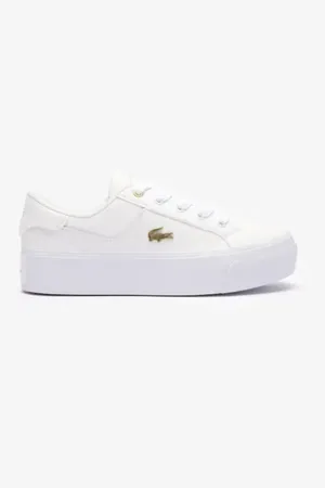 Lacoste Dames Sneaker Ziane Platform White/Gold 37