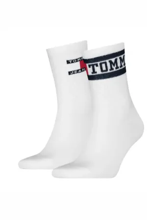 Tommy Hilfiger TH Uni TJ Short Sock 2P White 35/38