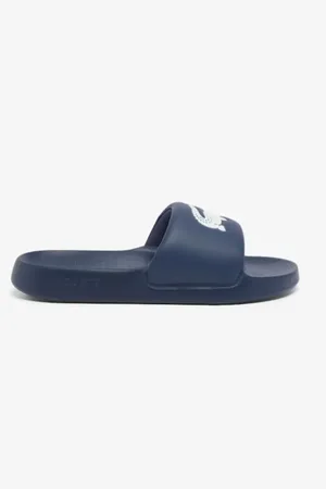 Lacoste Heren Badsleper Serve Slide Navy/White 40,5