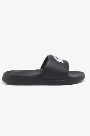 Lacoste Jongens Badslipper Serve Slide Black/White 37