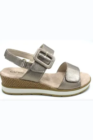 Caprice Dames Sandaal Taupe 37