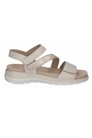 Caprice Dames Sandaal Beige-Goud 36