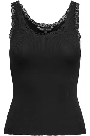 ONLY Onlsara Sharai Lace Tank Top Black XS