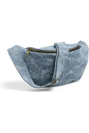 Pieces® Pcnaina Denim Bumbag Blue Denim Flowers One Size