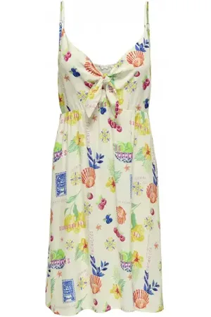 ONLY Onlnova Life Vis Jules Dress Cloud Dancer Les Vacances XS