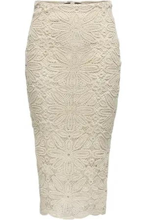 ONLY Onlalberte Mw Long Skirt Sheer Pink S