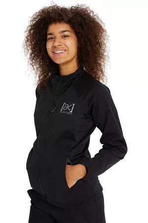 Burton Dames Lange Donsjassen - Ak Helium Grid Fleece Jacket zwart