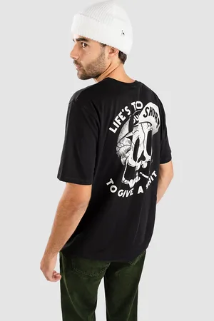 The Dudes Too Short Smokes T-Shirt zwart