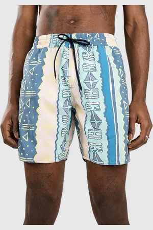 Volcom Lido Print Trunk 17 Boardshorts blauw