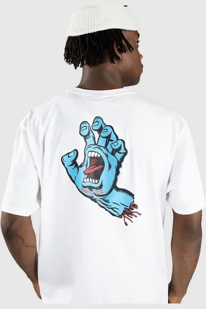 Santa Cruz Screaming Hand Chest T-Shirt wit