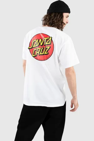 Santa Cruz Classic Dot Chest T-Shirt wit