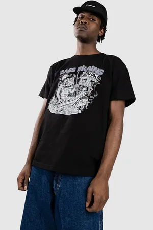 Brixton Bass Brains Monster T-Shirt zwart