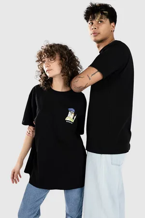 BROTHER MERLE Biker T-Shirt zwart