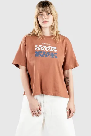 Element Texture T-Shirt bruin