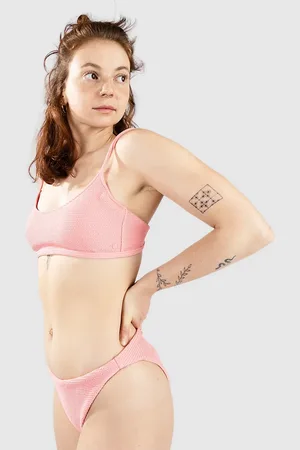 Volcom So Current Crop Bikini Top roze