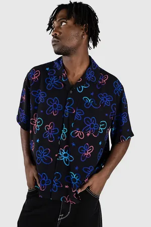 A.Lab Skip SS Woven Hemd zwart