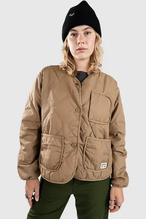 Brixton Delilah Quilted Jas bruin