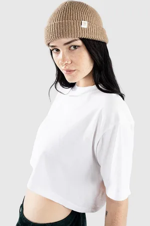 Shaka Garment Dye Crop T-Shirt wit