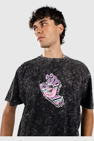 Santa Cruz Chrome Space Hand T-Shirt zwart