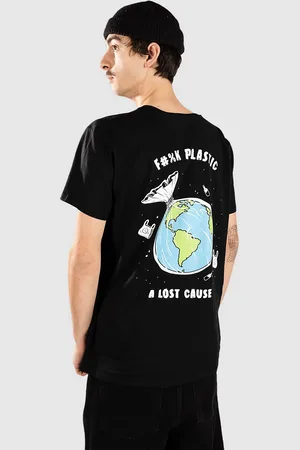 A Lost Cause F%#K Plastic T-Shirt zwart