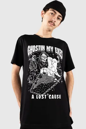 A Lost Cause Ghostin T-Shirt zwart