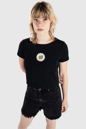 Santa Cruz Funky Flower Front T-Shirt zwart