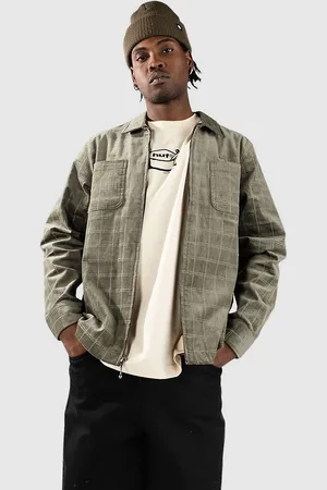 Huf Trenton Zip Shacket Jas groen