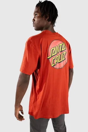 Santa Cruz Classic Dot Chest T-Shirt rood