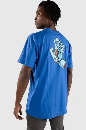 Santa Cruz Screaming Hand Chest T-Shirt blauw