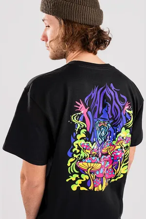 A.Lab Magic Mushrooms T-Shirt zwart