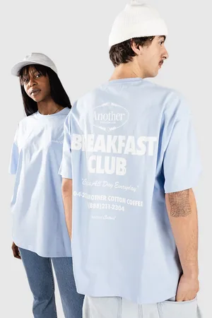 Another Cotton Lab Breakfast Club T-Shirt blauw