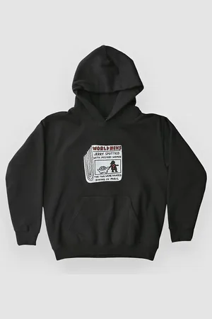 A.Lab World News Kids Hoodie zwart