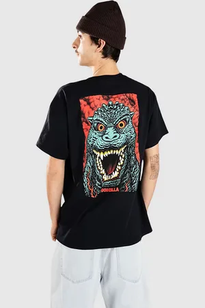 Santa Cruz X Godzilla Destroyer Stripes T-Shirt zwart