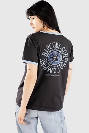 Rip Curl San Carlos Ringer T-Shirt zwart