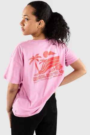 Rip Curl Ocean Tech Relaxed T-Shirt roze