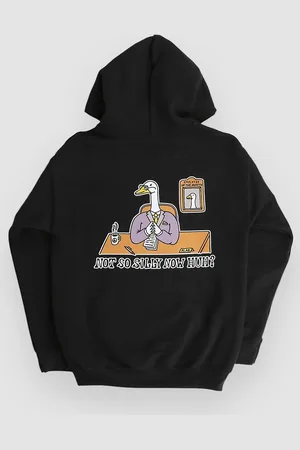 A.Lab Not So Silly Kids Hoodie zwart
