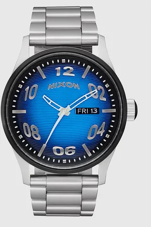 Nixon The Sentry Stainless Steel Horloge blauw