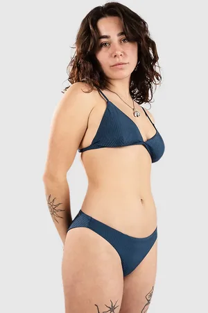 Rip Curl Modern Rib Fixed Tri Bikini Top blauw