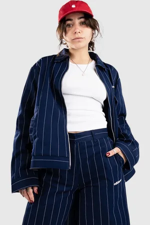 adidas Pinstripe H Jas blauw