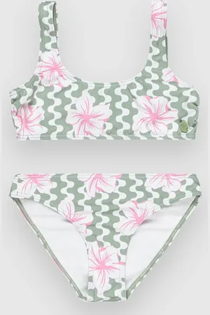 Roxy Party Waves Kids Bikini groen